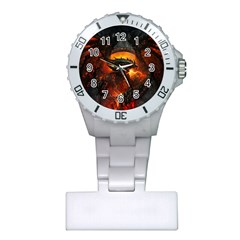 Dragon Legend Art Fire Digital Fantasy Plastic Nurses Watch by Sudhe