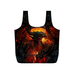 Dragon Legend Art Fire Digital Fantasy Full Print Recycle Bag (s) by Sudhe