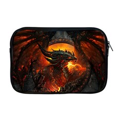 Dragon Legend Art Fire Digital Fantasy Apple Macbook Pro 17  Zipper Case by Sudhe