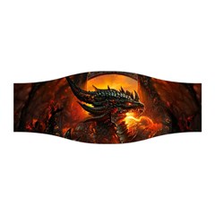 Dragon Legend Art Fire Digital Fantasy Stretchable Headband by Sudhe