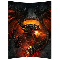 Dragon Legend Art Fire Digital Fantasy Back Support Cushion by Sudhe