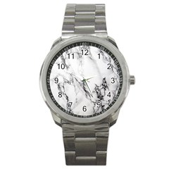 Marble Pattern Sport Metal Watch by Sudhe