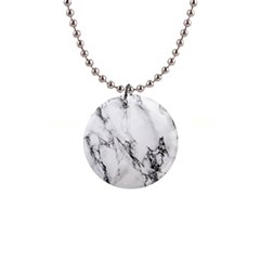 Marble Pattern 1  Button Necklace by Sudhe