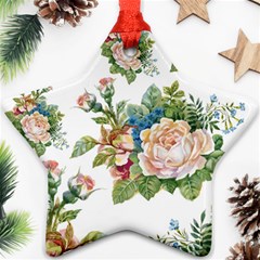 Summer flowers pattern Ornament (Star)