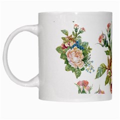 Summer flowers pattern White Mugs