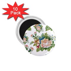 Summer flowers pattern 1.75  Magnets (10 pack) 