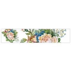 Summer flowers pattern Small Flano Scarf