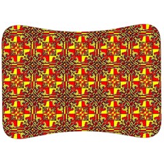 Red Yellow 1 Velour Seat Head Rest Cushion