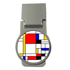 Bauhouse Mondrian Style Money Clips (round) 