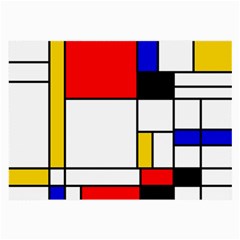 Bauhouse Mondrian Style Large Glasses Cloth by lucia