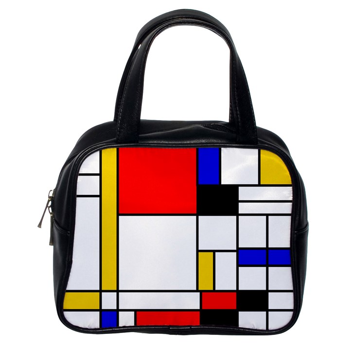 Bauhouse Mondrian Style Classic Handbag (One Side)