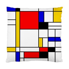 Bauhouse Mondrian Style Standard Cushion Case (two Sides) by lucia