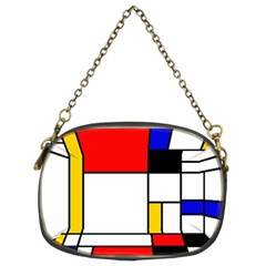 Bauhouse Mondrian Style Chain Purse (two Sides) by lucia