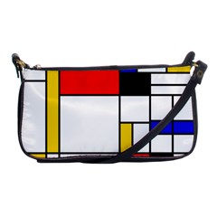 Bauhouse Mondrian Style Shoulder Clutch Bag