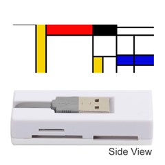 Bauhouse Mondrian Style Memory Card Reader (stick) by lucia