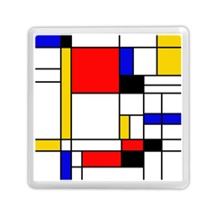 Bauhouse Mondrian Style Memory Card Reader (square) by lucia