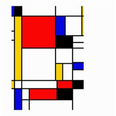 Bauhouse Mondrian Style Small Garden Flag (two Sides) by lucia