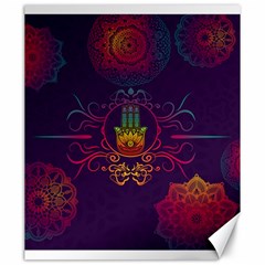 Boho Hamsa Mandala Canvas 20  X 24 