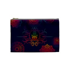 Boho Hamsa Mandala Cosmetic Bag (medium) by lucia