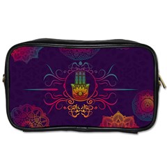 Boho Hamsa Mandala Toiletries Bag (one Side) by lucia