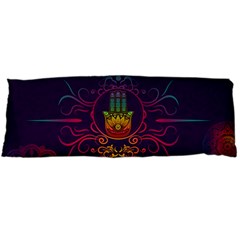 Boho Hamsa Mandala Body Pillow Case (dakimakura) by lucia