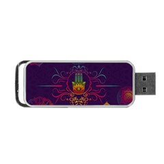 Boho Hamsa Mandala Portable Usb Flash (one Side) by lucia