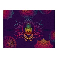 Boho Hamsa Mandala Double Sided Flano Blanket (mini) 