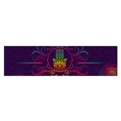 Boho Hamsa Mandala Satin Scarf (oblong) by lucia