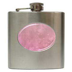 Lovely Hearts Hip Flask (6 Oz) by lucia