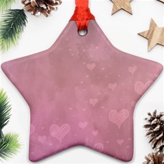 Lovely Hearts Star Ornament (two Sides)