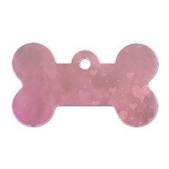 Lovely Hearts Dog Tag Bone (one Side) by lucia