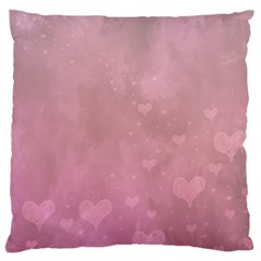 Lovely Hearts Large Cushion Case (one Side) by lucia