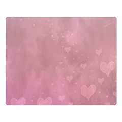 Lovely Hearts Double Sided Flano Blanket (large)  by lucia