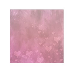 Lovely Hearts Small Satin Scarf (square) by lucia