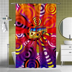 Boho Hippie Bus Shower Curtain 48  X 72  (small)  by lucia