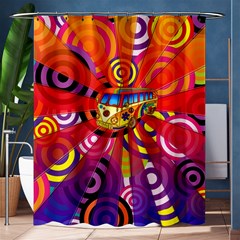 Boho Hippie Bus Shower Curtain 60  X 72  (medium)  by lucia