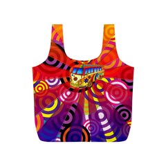 Boho Hippie Bus Full Print Recycle Bag (s) by lucia