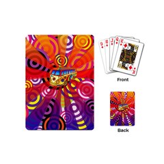 Boho Hippie Bus Playing Cards (mini) by lucia