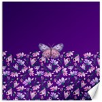 Purple Spring Butterfly Canvas 12  x 12  11.4 x11.56  Canvas - 1