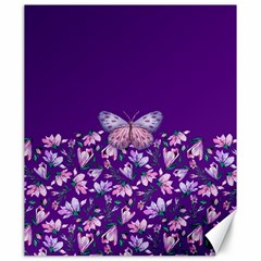 Purple Spring Butterfly Canvas 20  X 24  by lucia