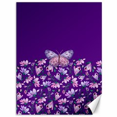 Purple Spring Butterfly Canvas 36  X 48 