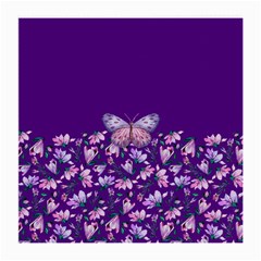 Purple Spring Butterfly Medium Glasses Cloth (2-side) by lucia