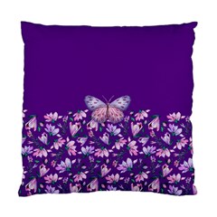 Purple Spring Butterfly Standard Cushion Case (one Side) by lucia