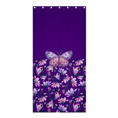 Purple Spring Butterfly Shower Curtain 36  X 72  (stall)  by lucia