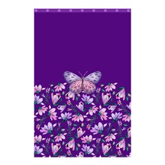 Purple Spring Butterfly Shower Curtain 48  X 72  (small) 