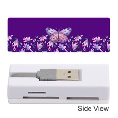 Purple Spring Butterfly Memory Card Reader (stick) by lucia