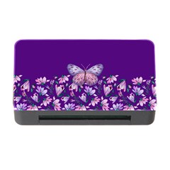 Purple Spring Butterfly Memory Card Reader With Cf