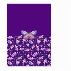 Purple Spring Butterfly Large Garden Flag (two Sides) by lucia