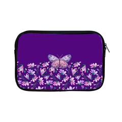 Purple Spring Butterfly Apple Ipad Mini Zipper Cases