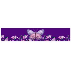 Purple Spring Butterfly Large Flano Scarf 